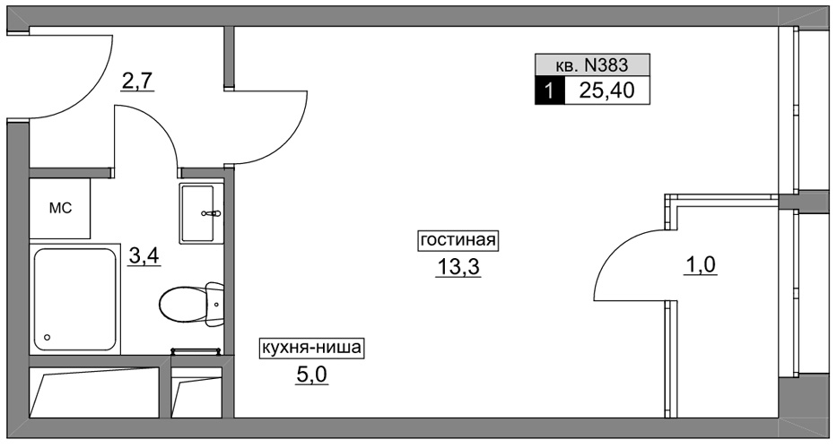 N 383. Румянцево парк планировки квартир. Высота 197 900.